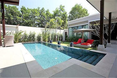 Pool, Terrace and Garden Area